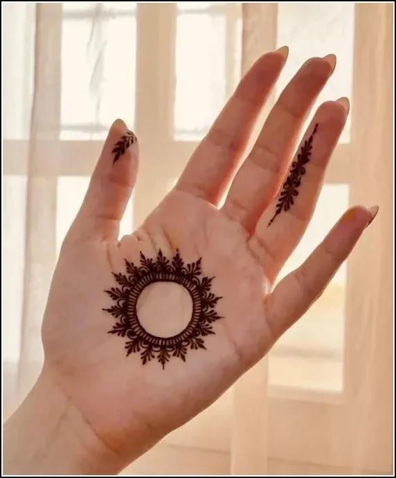 Full Hand Mehndi Design Back and Front