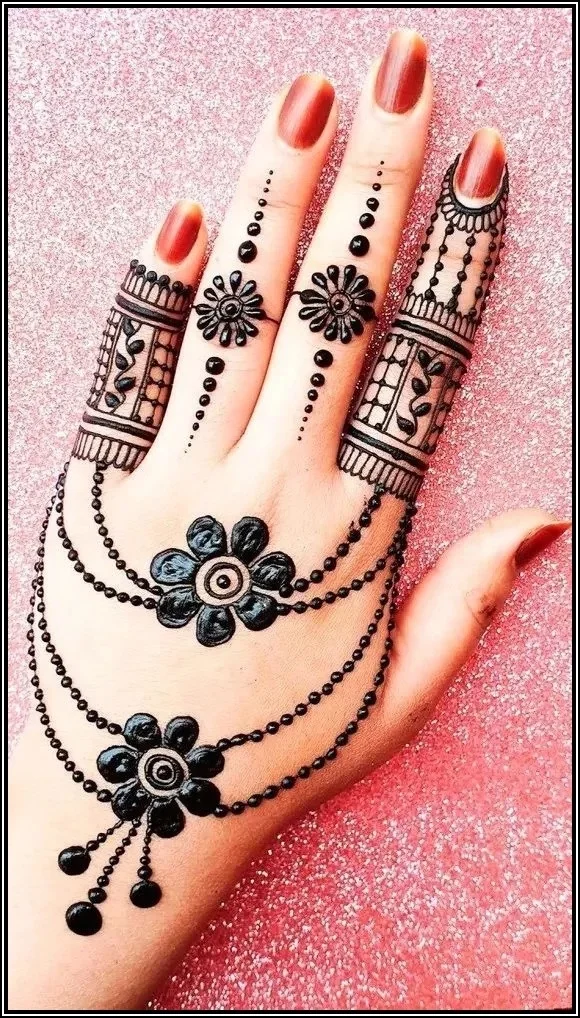Mehndi Designs Full Hand Front Side