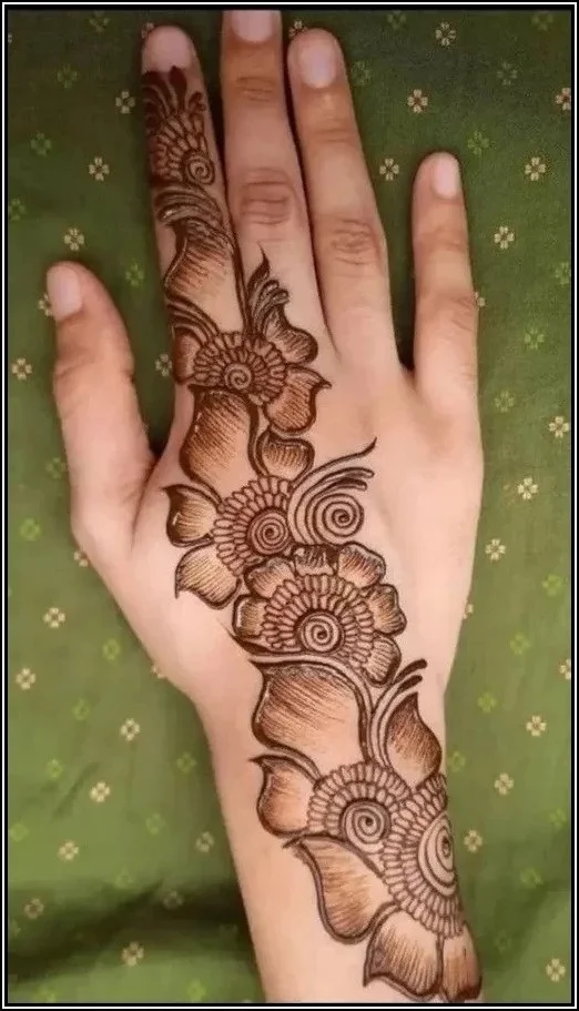 Mehndi Design For Full Front Hand