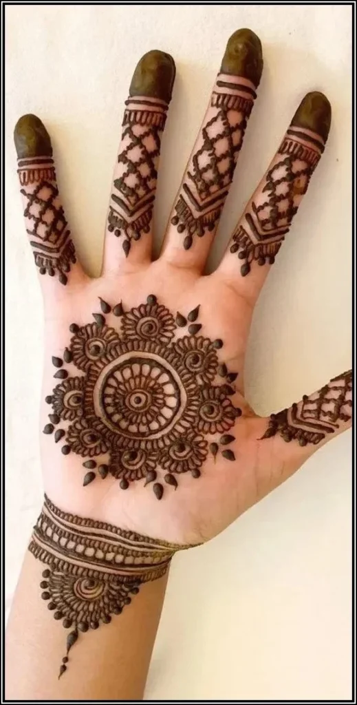 Modern Full Hand Mehndi Design