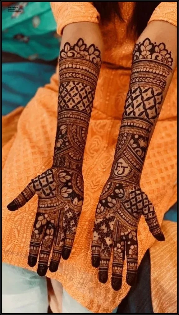Bridal Front Hand Mehndi