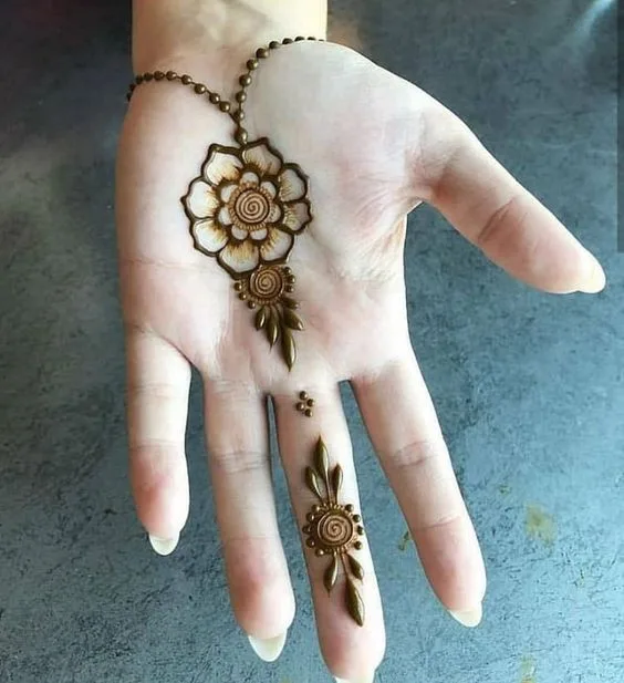 Full Front Hand Mehndi Design
