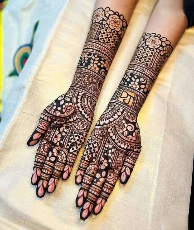 Full Hand Mehndi Front Hand