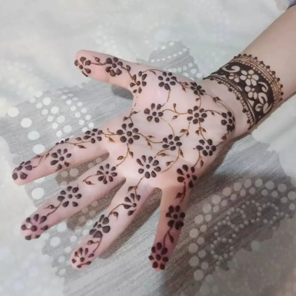 Mehndi Flower Design Simple