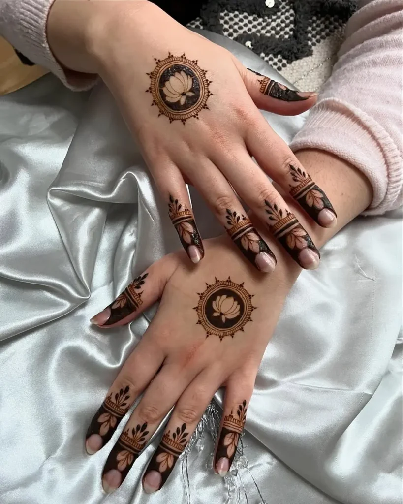 Simple Flower Design Mehndi