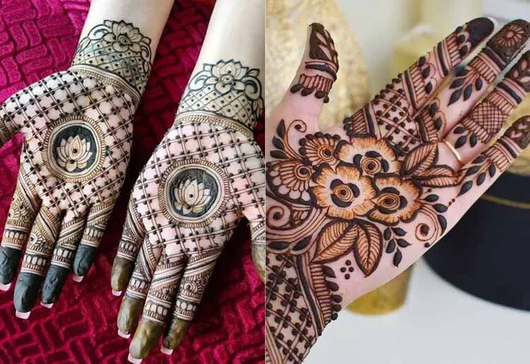 Front Hand Mehndi Designs for Raksha Bandhan