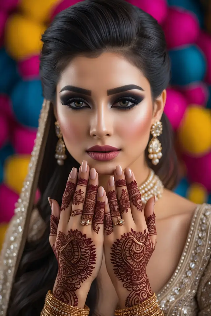 Mehndi Dulhan Design Photo Full Hand