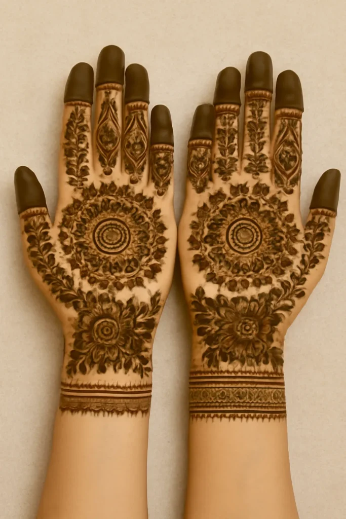 Full Front Hand Mehndi Designs