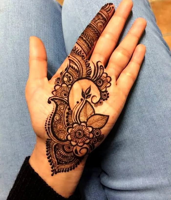 Easy Front Hand Mehndi for Beginners – Rakhi Special