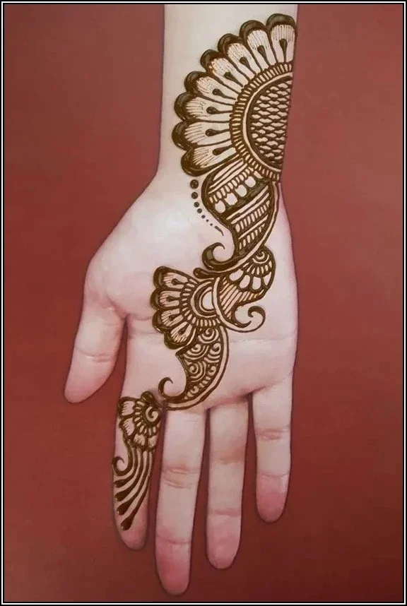Indian Mehndi Front Full Hand Mehndi Design