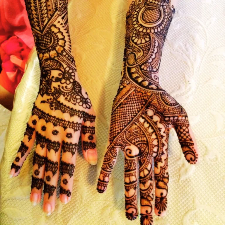 Front Hand Mehndi Design Full Hand