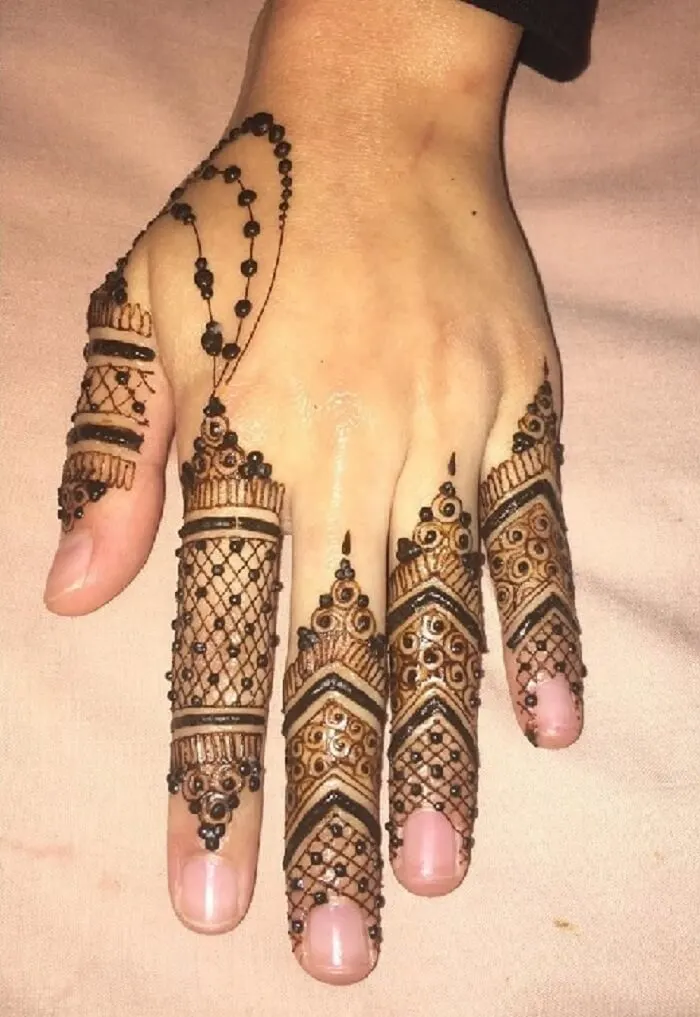 Easy Front Hand Mehndi for Beginners – Rakhi Special