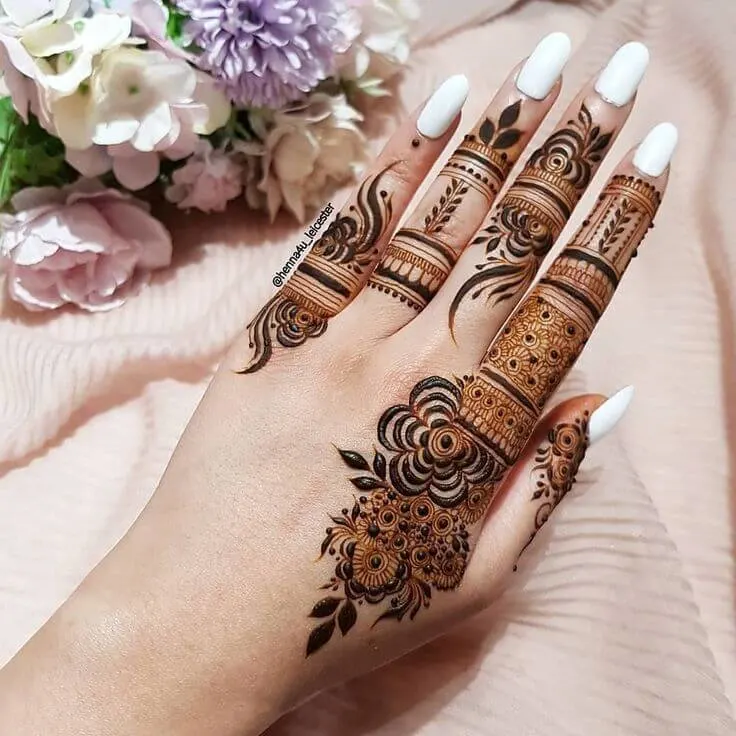 Back Hand Mehndi Designs for Raksha Bandhan