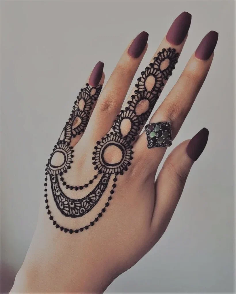 Front Hand Mehndi Designs for Raksha Bandhan