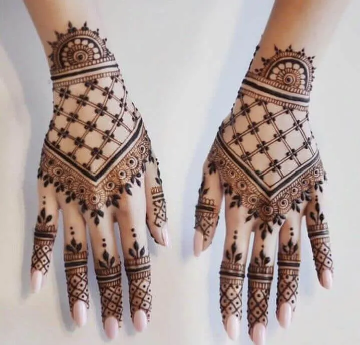 Front Hand Mehndi Designs for Raksha Bandhan