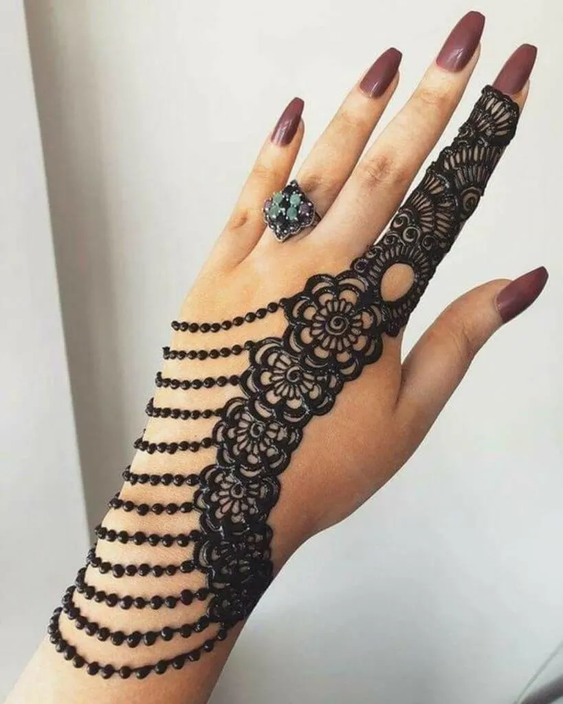 Back Hand Mehndi Designs for Raksha Bandhan