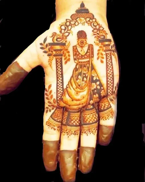 Khafif patches mehndi design