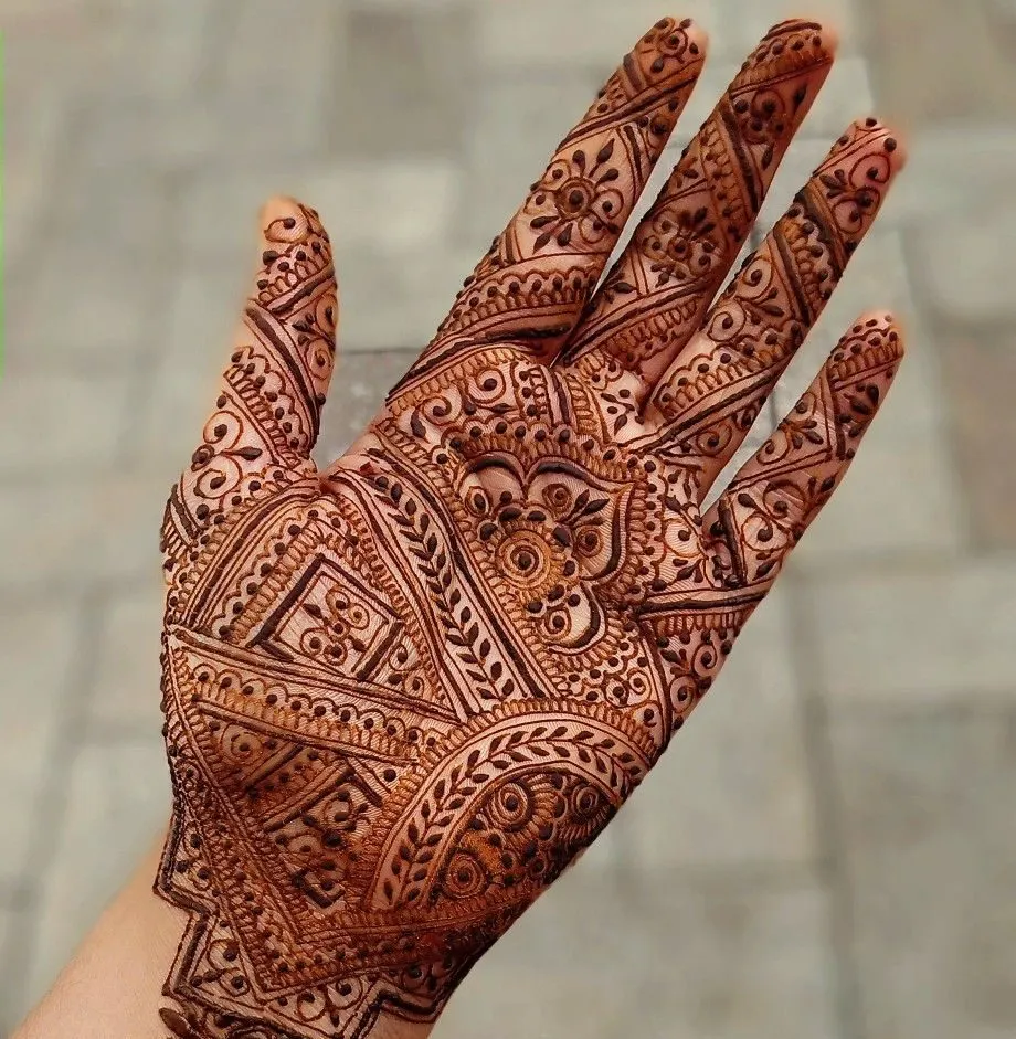 An Intricate Back Of The Hand Design