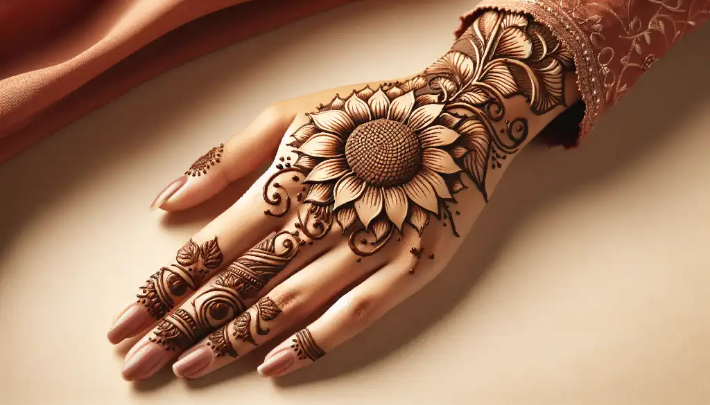 Flower Mehndi Design 2025