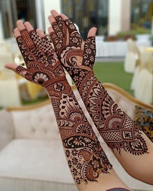 Full Hand Mehndi Design