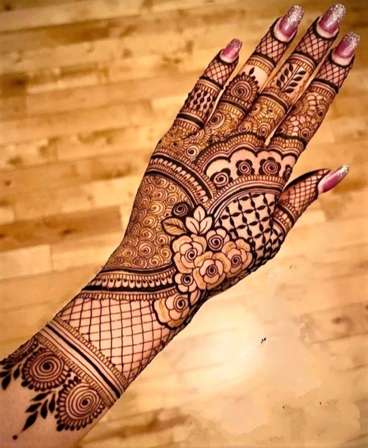 Mehndi Front Full Hand