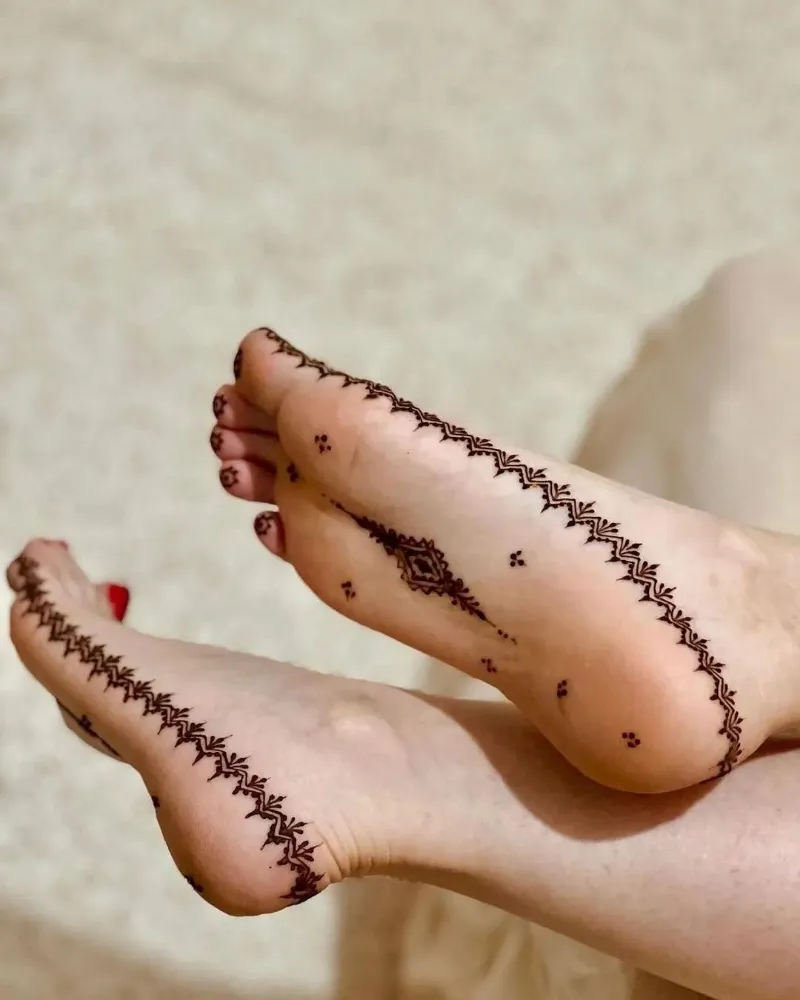 Dulha Mehndi Design Back Side