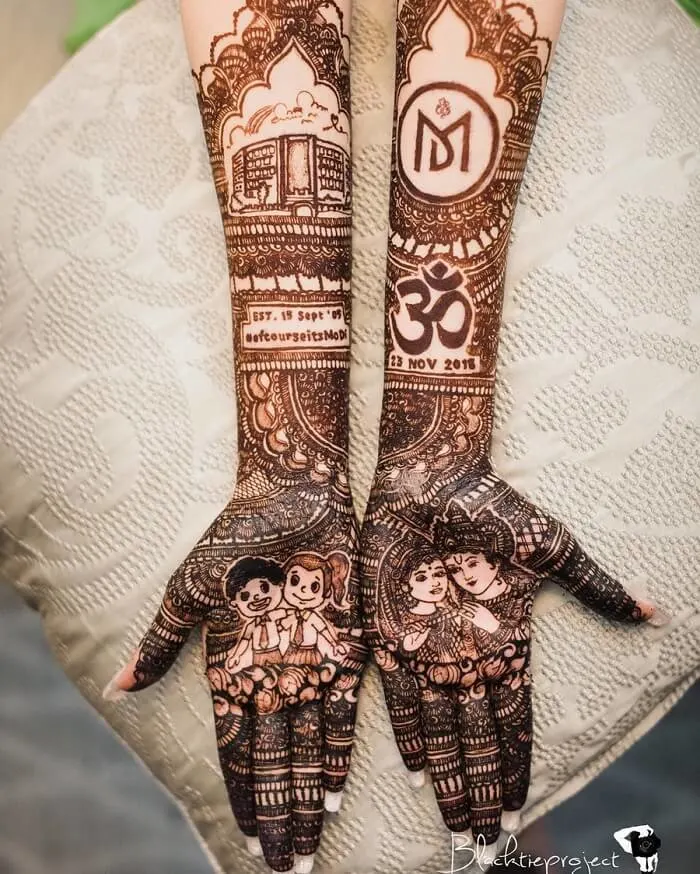 Minimalist Back Hand Mehndi Patterns for Rakhi