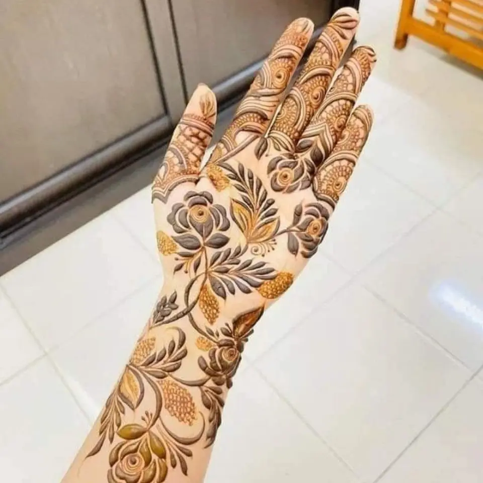 Flower Mehndi Design Easy