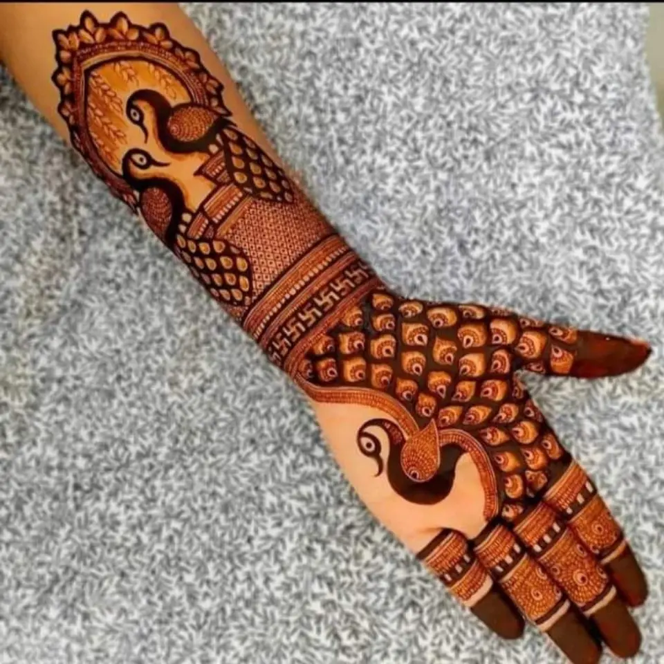 Single Flower Mehndi Design