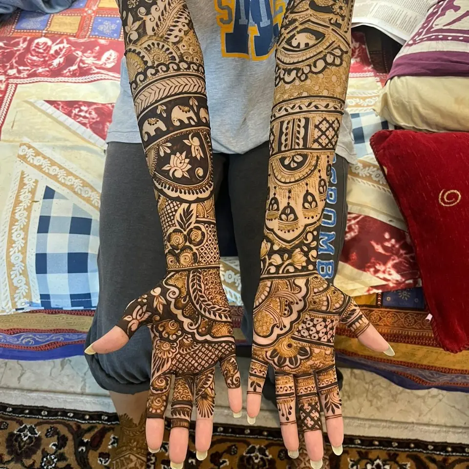 Mehndi Design Simple Back Side