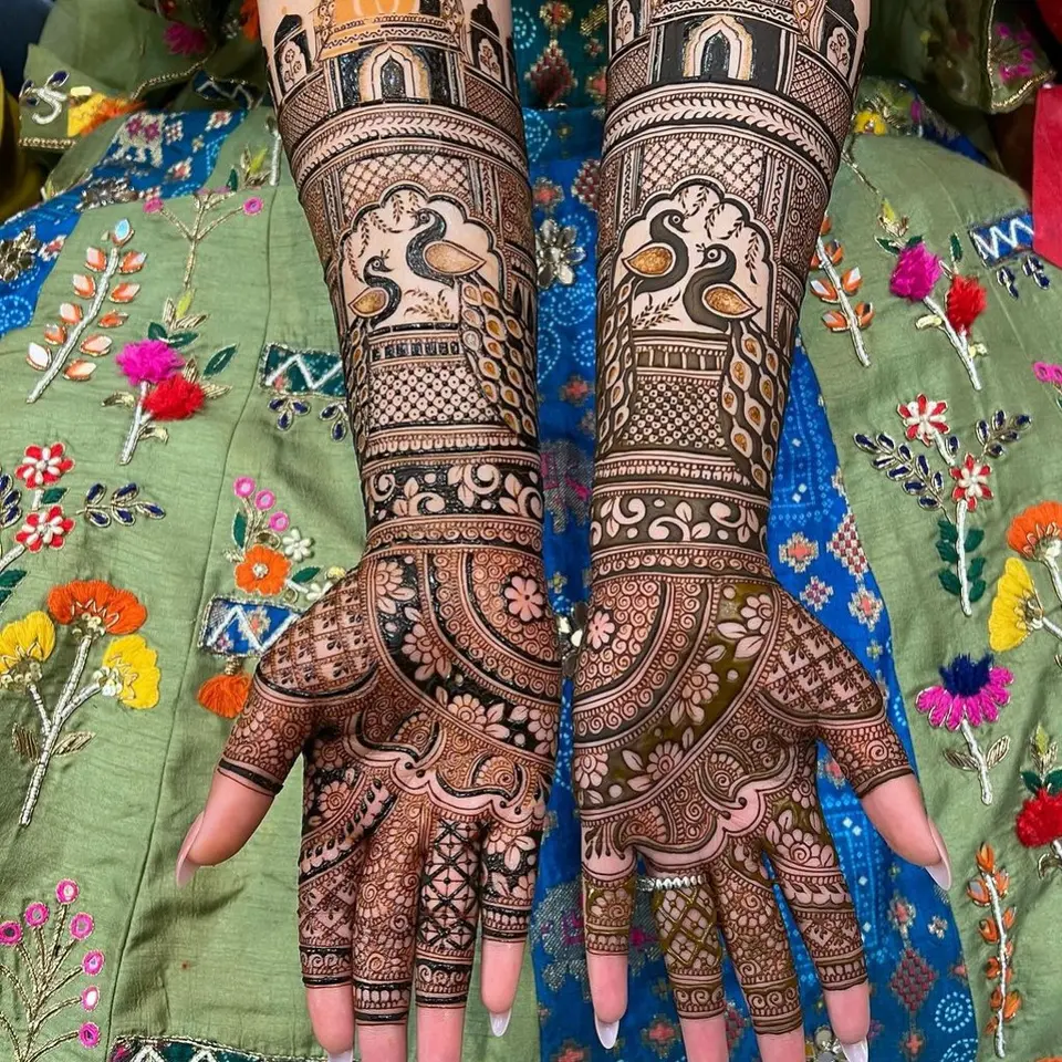 floral design mehndi