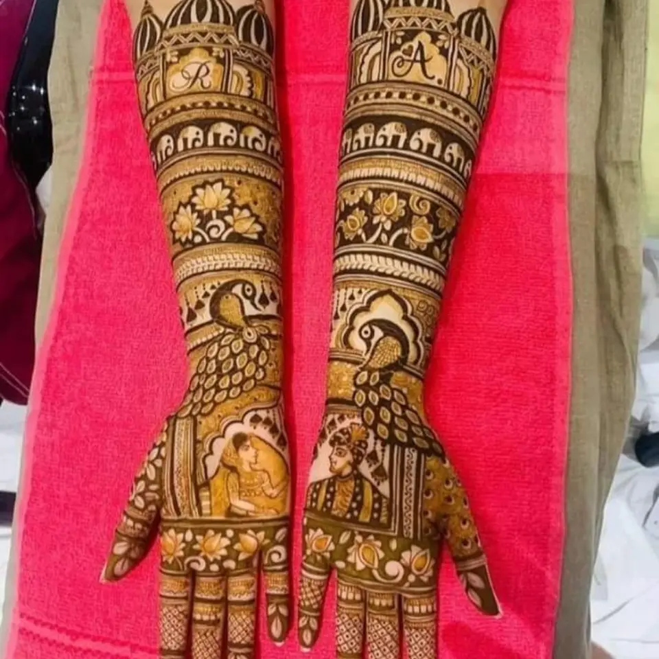 Mehndi Design Back Hand Flower