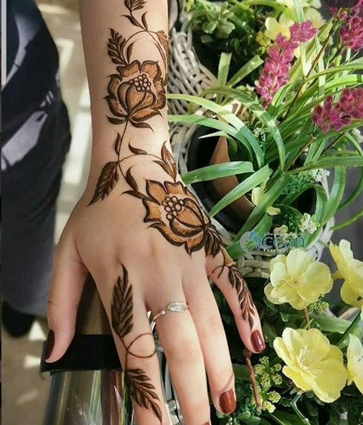 Pakistani mehndi design simple Arabic