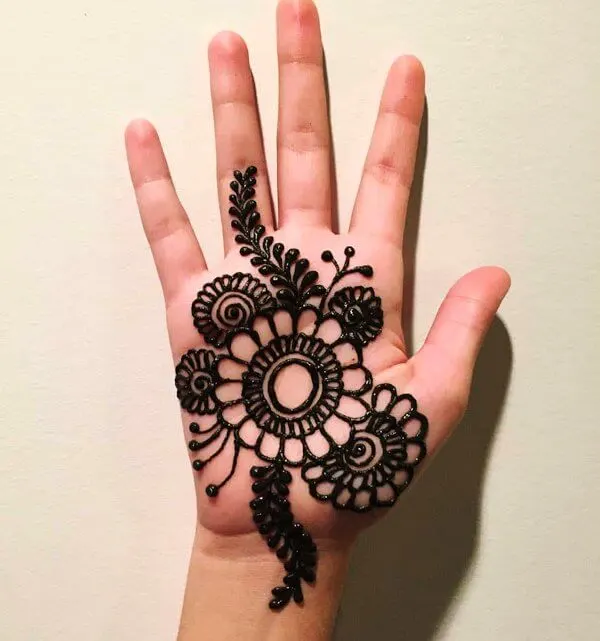 Easy Front Hand Mehndi for Beginners – Rakhi Special