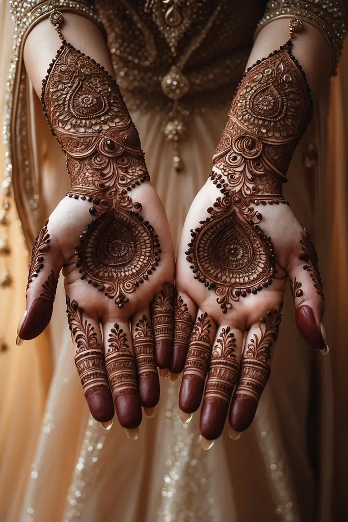 Simple Dulhan Mehndi Design Photo