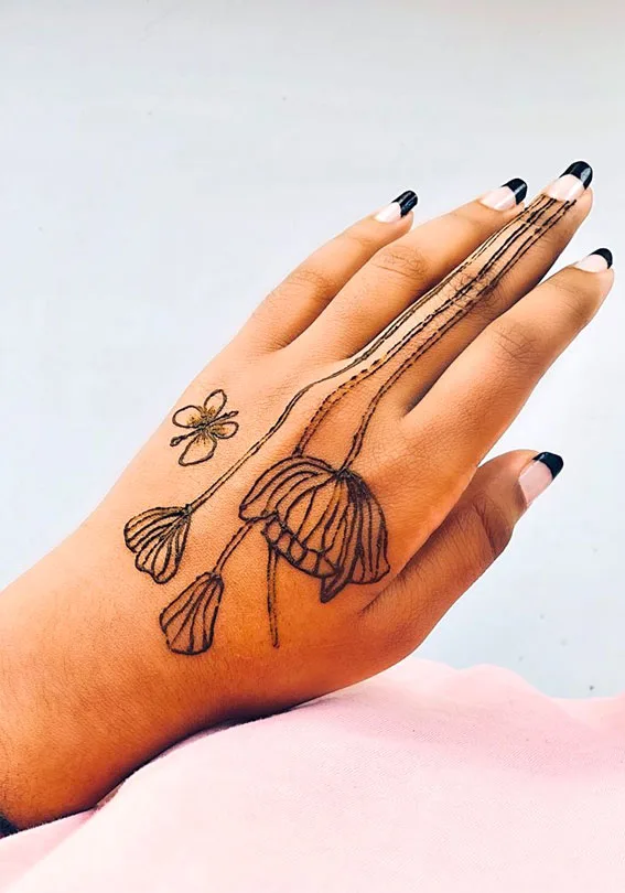 Mehndi Design Simple Back Hand