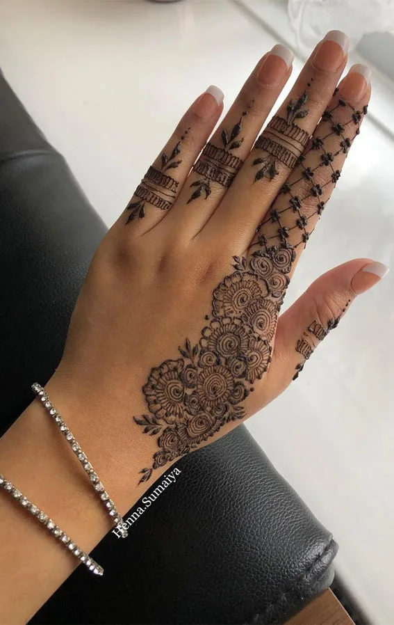 Mehndi Flower Design Photo