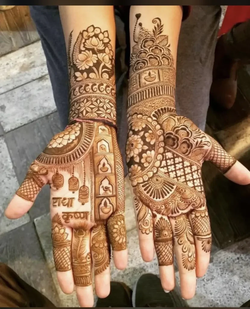 Back Hand Flower Design