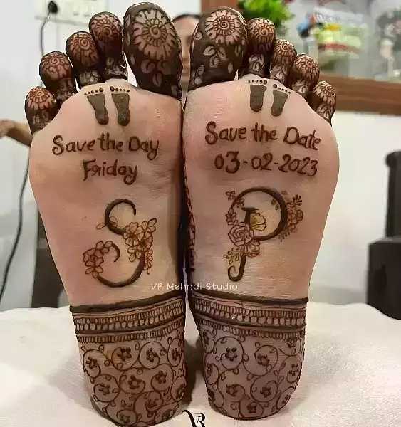 Feet Henna Mehndi