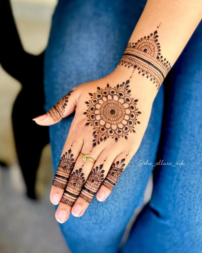 Front & Back Hand Mehndi Designs