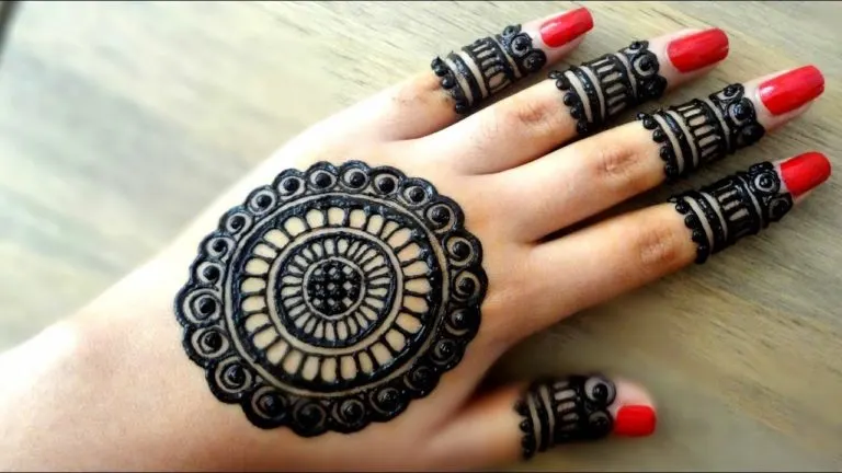 Khafif mehndi design patches simple