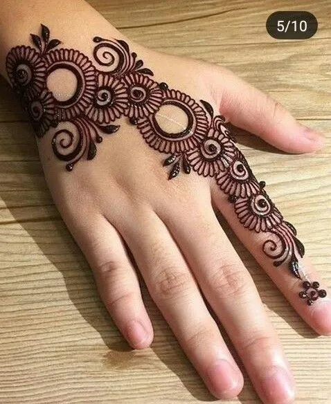 Back Side Mehndi Design
