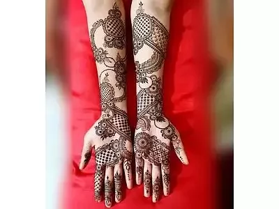 royal fancy stylish mehndi design