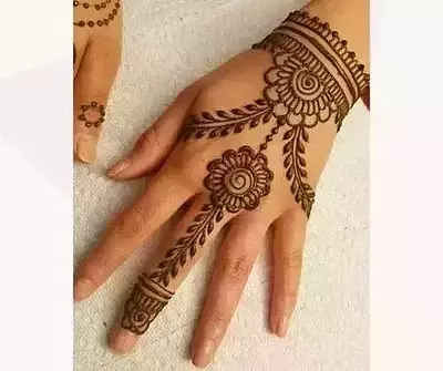 Pakistani style mehndi design