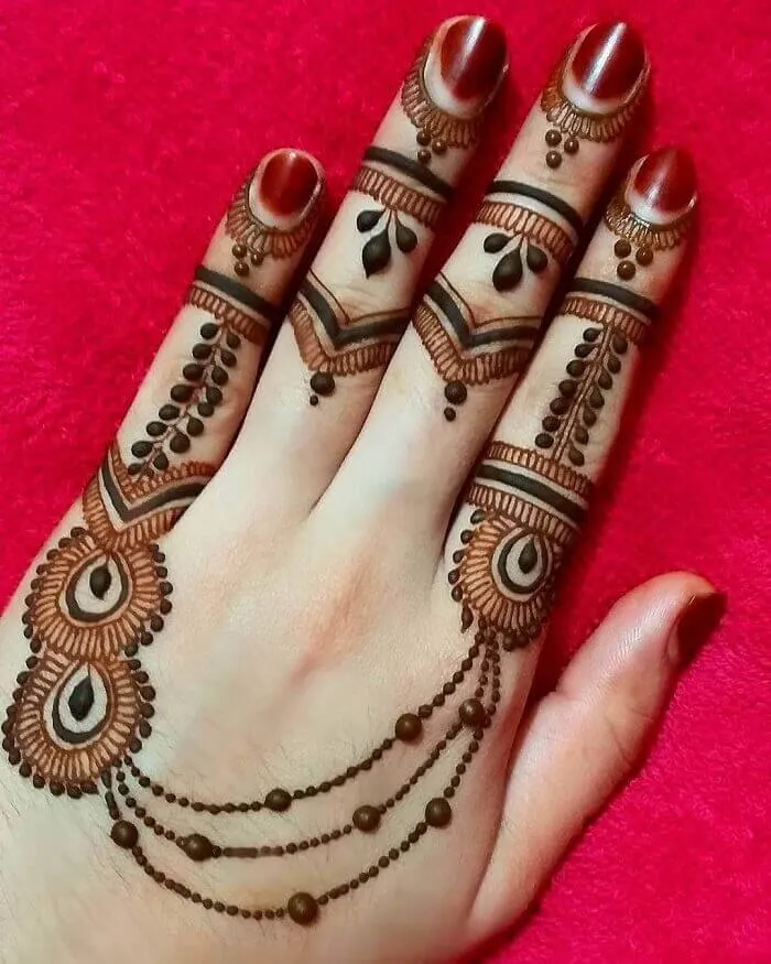 Easy Front Hand Mehndi for Beginners – Rakhi Special