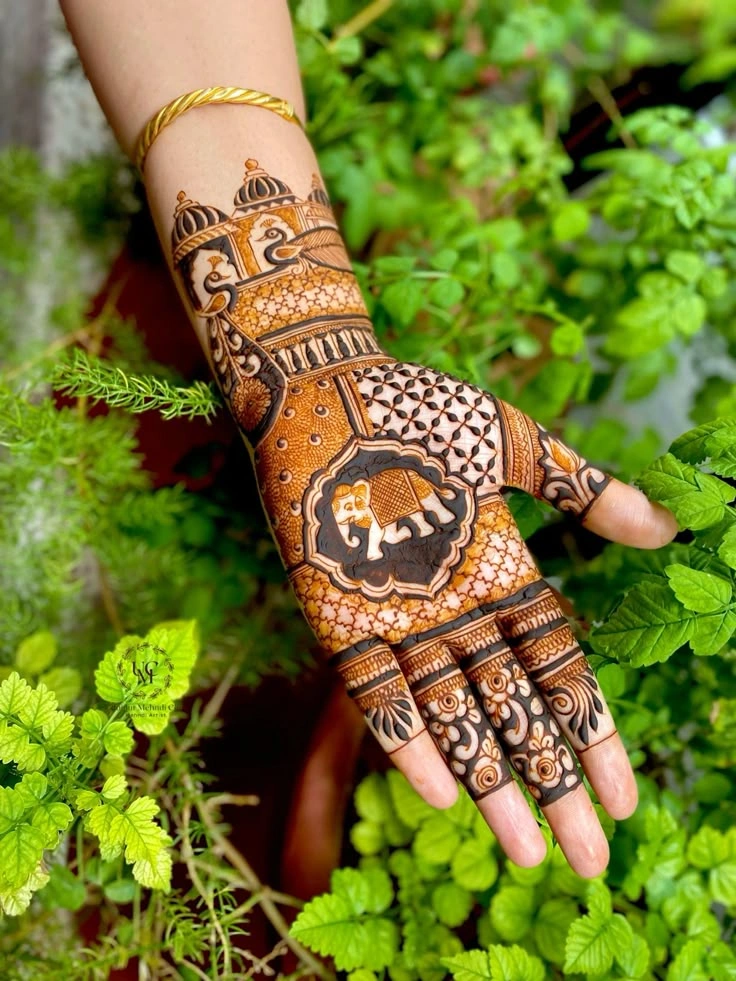 Sacred Thread Patterns in Mehndi Art