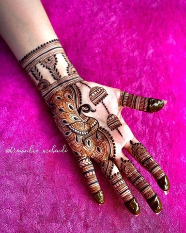 Cute Mehndi Designs for Kids on Raksha Bandhan