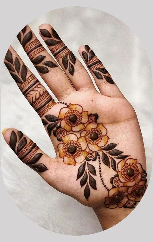 Cute Mehndi Designs for Kids on Raksha Bandhan