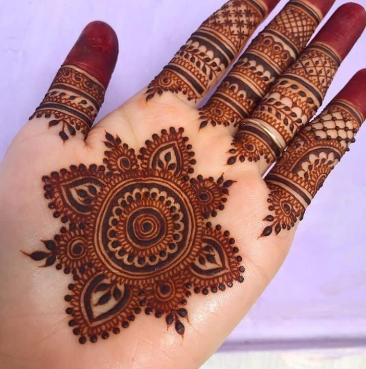 Mehndi Designs for Elderly Women Celebrating Rakhi