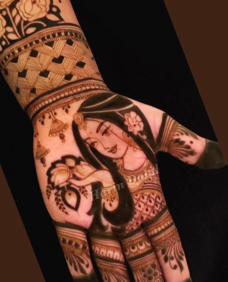 Floral Mehndi Patterns for Raksha Bandhan